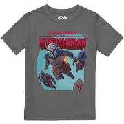 T-shirt enfant Star Wars: The Mandalorian Mandalorians Attack Boys