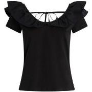 T-shirt Liu Jo T-shirt en coton avec ruches