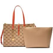 Sac a main Liu Jo Sac cabas beige avec logo monogramme