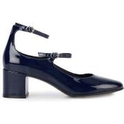 Ballerines Bons baisers de Paname Babies Sofia Cuir Brillant Bleu Navy