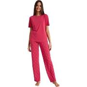 Pyjamas / Chemises de nuit Lisca Pyjama pantalon t-shirt True Love Che...