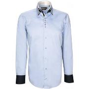 Chemise Emporio Balzani chemise triple col tricol bleu