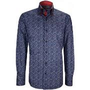 Chemise Emporio Balzani chemise mode cintree a coudieres ugo bleu