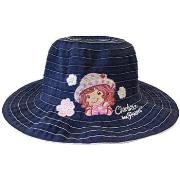 Casquette Sun City Chapeau Charlotte aux fraises bleu jean 2/4 ans