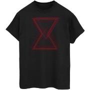 T-shirt Avengers Infinity War Black Widow Lines