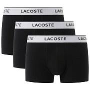 Boxers Lacoste LOT DE 3 BOXERS COURTS NOIRS COTON STRETCH