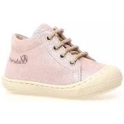 Boots enfant Naturino CHAUSSURES BEBE SOUPLE COCOON ZIP ROSE PAILLETE