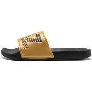 Claquettes Ea7 Emporio Armani Visibility Logo Slides Shiny Gold/Black