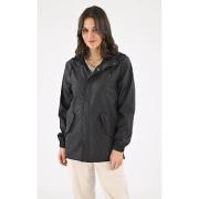 Parka Rains Imperméable court Fishtail 18010 Mixte noir-048375