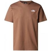 T-shirt The North Face NF0A87NP M SS BOX NSE TEE-AR41 LATTE/GRAVEL