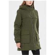 Manteau Kebello Parka Mi Longue Vert F