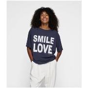 T-shirt 10 Days Tee Smile Love Yale Blue