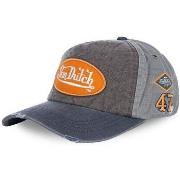 Casquette Von Dutch Casquette Baseball Homme Jack Gris Logo Orange