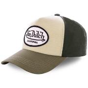 Casquette Von Dutch Casquette baseball Jacks Marron Ecusson Blanc