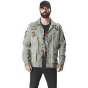 Veste Von Dutch Veste homme militaires avec badges Airbone