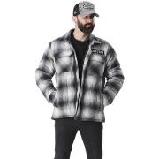 Veste Von Dutch Veste homme à carreaux avec capuche molleton détachabl...