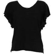 T-shirt Molly Bracken Knitted tee black