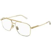 Lunettes de soleil Bottega Veneta BV1159O Cadres Optiques, Or/Transpar...