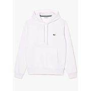 Polaire Lacoste Sweat à capuche blanc