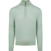 Sweat-shirt Suitable Merino Half Zip Sweater Vert