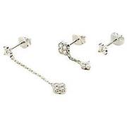 Boucles oreilles Agatha Ruiz de la Prada Set de trois piercings argent...