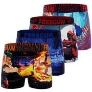 Boxers Freegun Lot de 4 boxers homme Heroes Power