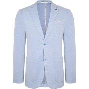 Veste R2 Amsterdam R2 Halflined Colbert Impression Bleu Clair