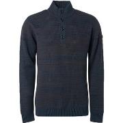 Sweat-shirt No Excess Pull Mocker Marine Mélanger