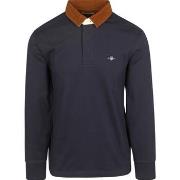 Sweat-shirt Gant Polo Heavy Rugger Shield Corduroy Marine