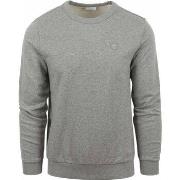 Sweat-shirt Knowledge Cotton Apparel Pull Elm Mélange Gris