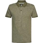 T-shirt Petrol Industries Polo Rayures Vert