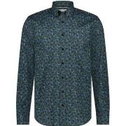 Chemise State Of Art Chemise Poplin Impression Marine Vert