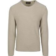 Sweat-shirt Marc O'Polo Pullover Crewneck Cotton/Linen Gray Silk