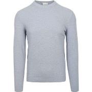 Sweat-shirt Profuomo Pull Col Rond Bleu Clair