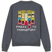 Sweat-shirt Star Trek Press A to Transport