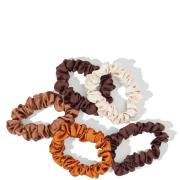 Kitsch Satin Petite Scrunchies 5 Piece Set - Sedona