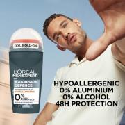 Déodorant roll-on 48 heures hypoallergénique Magnesium Defence Men Exp...