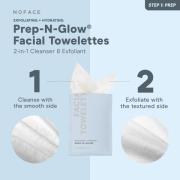 NuFACE Prep-N-Glow Lingettes Nettoyantes Visage (20 sachets)