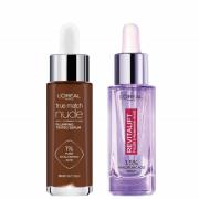 L'Oreal Paris Hyaluronic Acid Revitalift Filler Serum and True Match T...