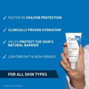 CeraVe Crème hydratante visage SPF50 peaux normales à sèches 52ml