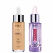 L'Oreal Paris Hyaluronic Acid Revitalift Filler Serum and True Match T...