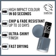 Rimmel 60 Seconds Rita Ora Vernis à Ongles - 807 My Grey 8 ml