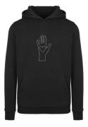 Sweatshirt 'Peace - Scribble Hand Heart'