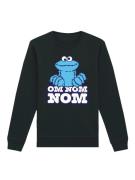 Sweatshirt 'Sesamstraße Cookie Monster Nom Nom'