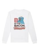 Sweatshirt 'Sesamstraße Cookie Monster Bacon'