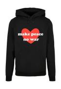 Sweat-shirt 'Peace - Red Heart'