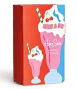 Happy Socks Sokken 2-Pack Mini Me Milkshake Socks Gift Set Oranje