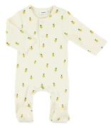 Trixie Babykleding Onesie with Feet Tiny Turnip Wit