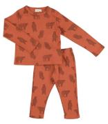 Trixie Babykleding Pyjama 2 pieces Brave Bear Rood