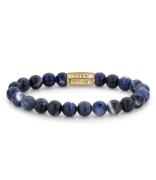 Rebel and Rose Armbanden Midnight Blue Gold 8mm Donkerblauw